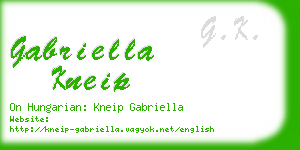 gabriella kneip business card